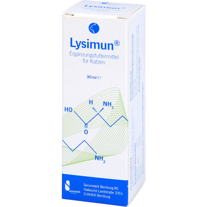 Lysimun Ergänzungsfuttermittel für Katzen, 30 ml Lösung