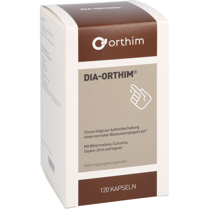 DIA-ORTHIM Kapseln zur Aufrechterhaltung eines normalen Blutzuckerspiegels, 120 pcs. Capsules