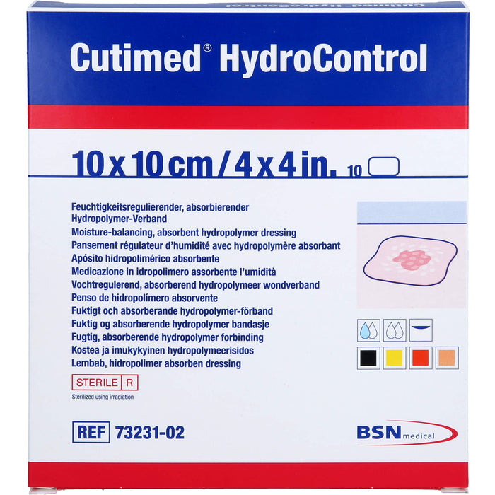 Cutimed HydroControl 10x10cm, 10 St KOM