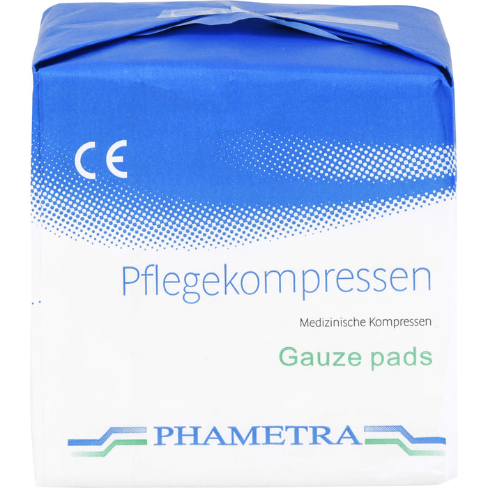 PHAMETRA Pflegekompressen 10 x 10 cm 4fach unsteril, 100 pcs. Compresses