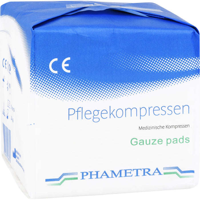 PHAMETRA Pflegekompressen 10 x 10 cm 4fach unsteril, 100 pc Compresses