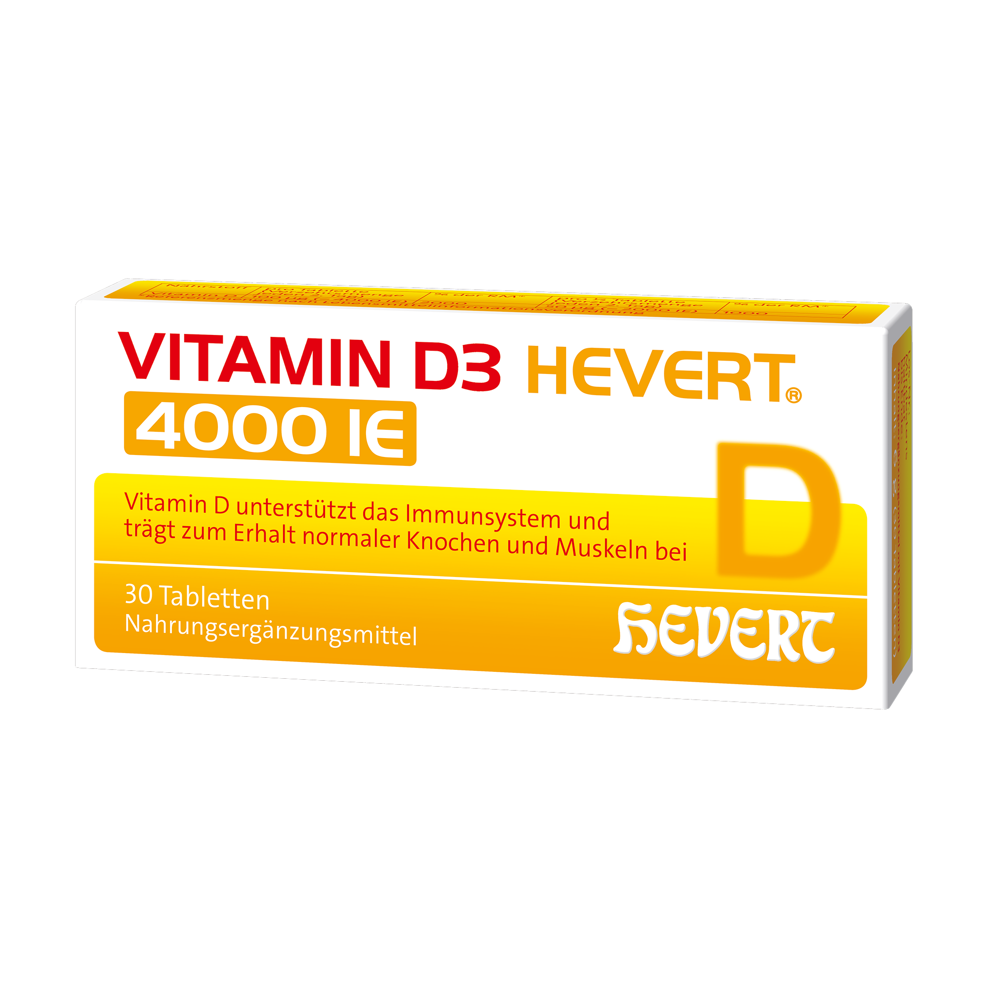 Vitamin D3 Hevert 4000 IE, 30 St. Tabletten