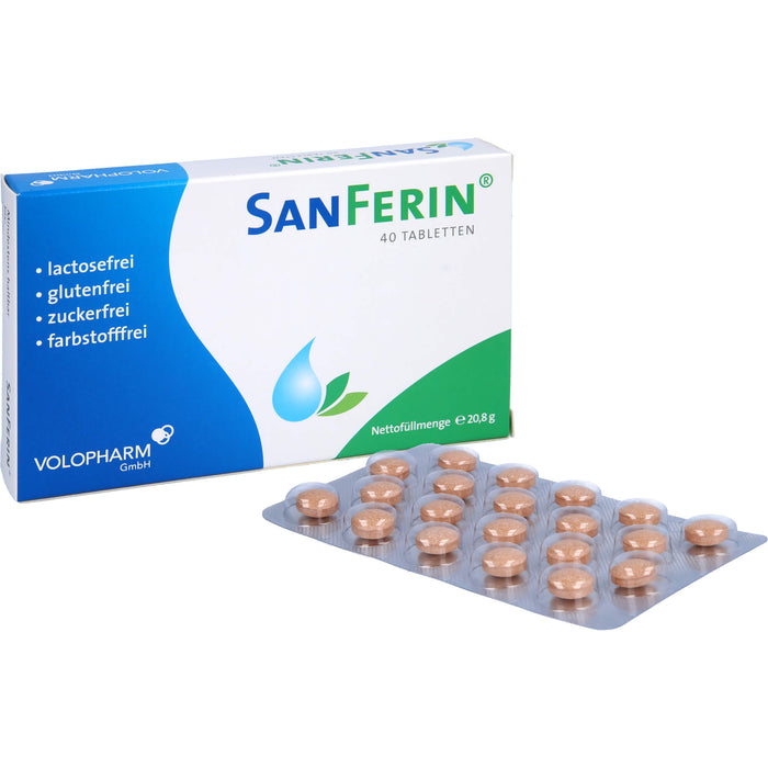 SanFerin Tabletten  stärkt auf natürliche Weise das Immunsystem und unterstützt bei der Abwehr von Bakterien, Viren und Pilzen, 40 St. Tabletten