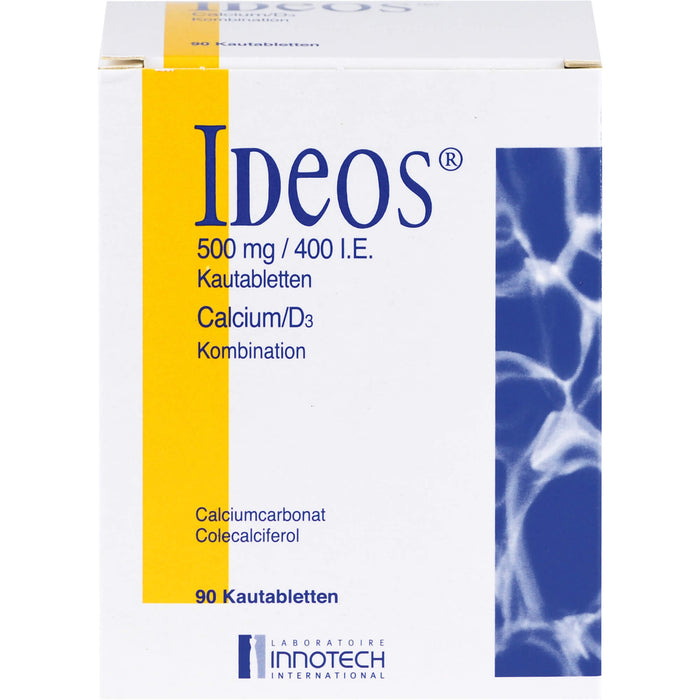 IDEOS 500 mg / 400 I.E. Kautabletten, 90 pcs. Tablets