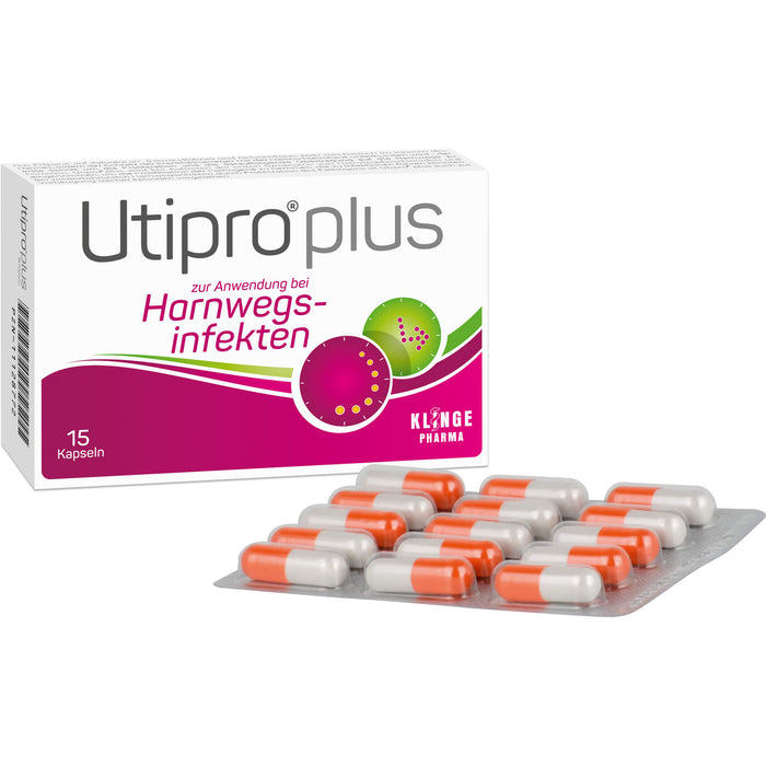 Utipro plus Kapseln bei Harnwegsinfekten, 15 pcs. Capsules