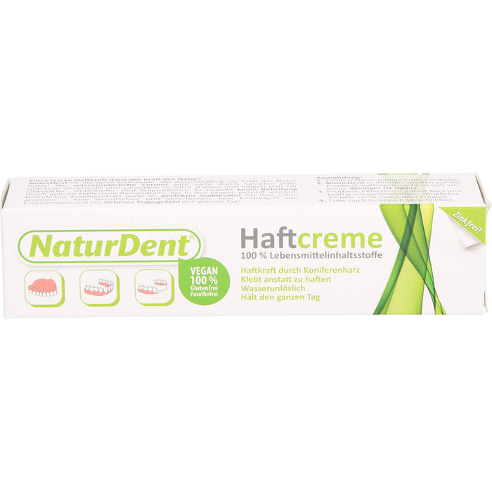 NaturDent Haftcreme zur Befestigung des Zahnersatzes, 40 g Cream