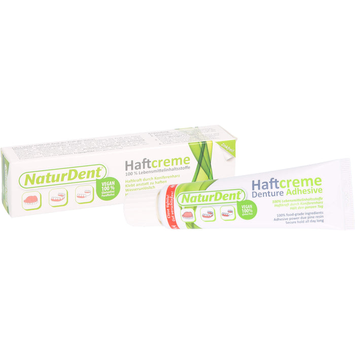 NaturDent Haftcreme zur Befestigung des Zahnersatzes, 40 g Cream