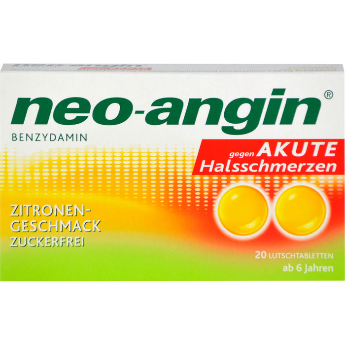 neo-angin Benzydamin Zitronengeschmack Lutschtabletten, 20 pc Tablettes