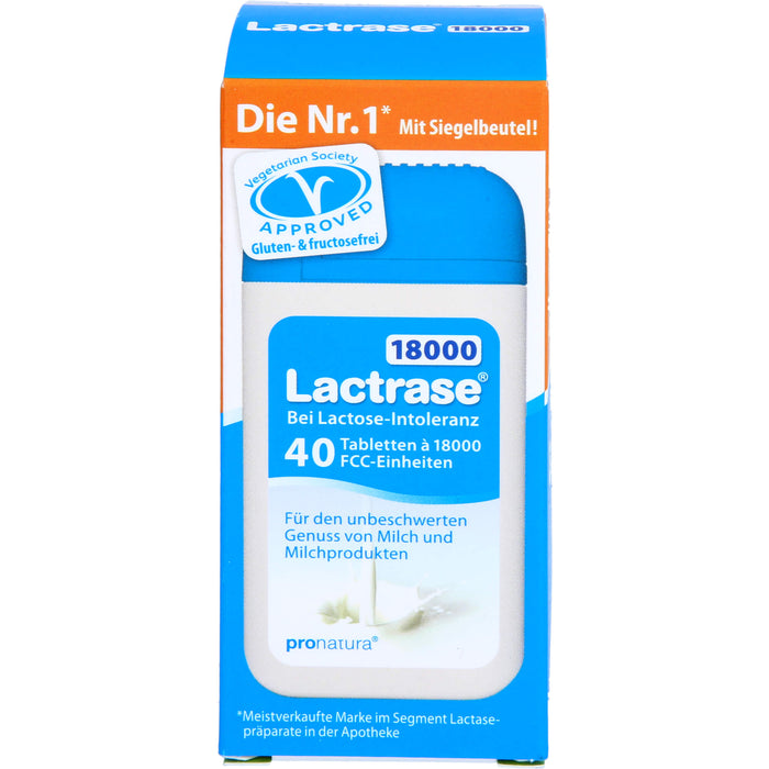 Lactrase 18000 bei Lactose-Intoleranz Tabletten, 80 pc Tablettes