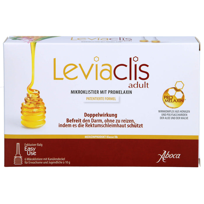 Aboca Leviaclis adult Mikroklistiere mit Kanülendeckel, 6 pc Lavements