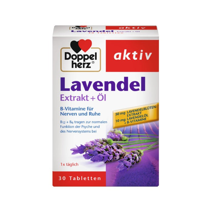 Doppelherz Lavendel Extrakt + Öl Tabletten, 30 pc Tablettes