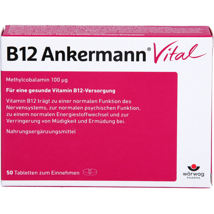 B12 Ankermann Vital Tabletten, 50 pcs. Tablets