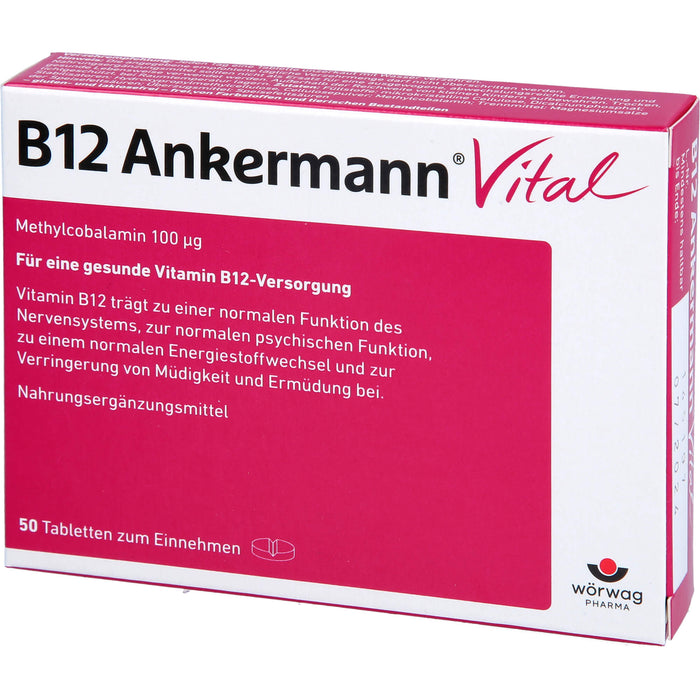 B12 Ankermann Vital Tabletten, 50 pc Tablettes