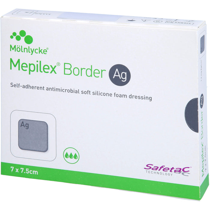 MEPILEX Border Ag 7x7,5 cm, 5 St VER