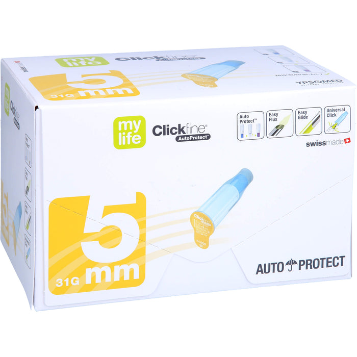 mylife Clickfine AutoProtect 5mm Sicherh.-Pen-Nade, 100 St KAN