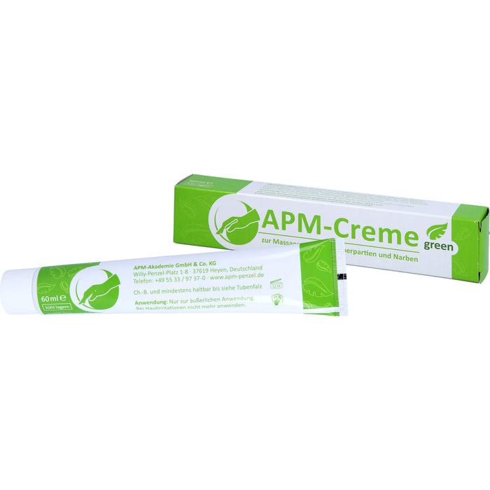 APM-Creme green zur Massage größerer Körperpartien und Narben, 60 ml Creme