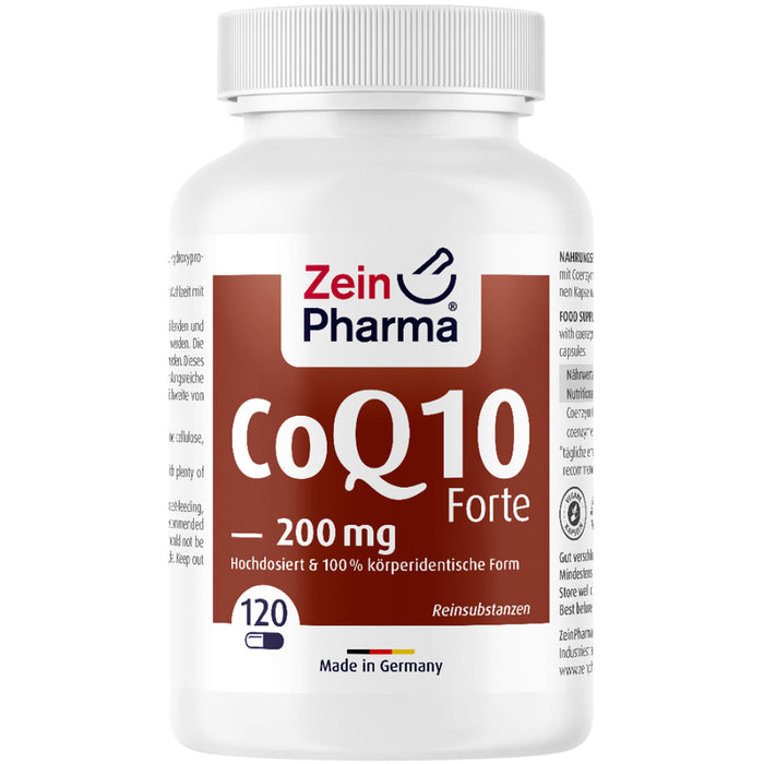 ZeinPharma Coenzym Q10 forte 200 mg Kapseln, 120 pcs. Capsules