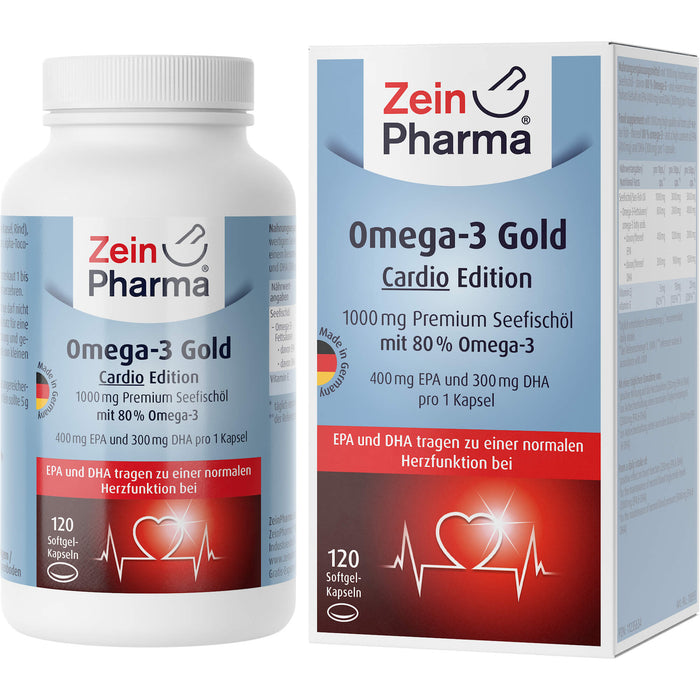 ZeinPharma Gold Cardio Omega-3 Kapseln, 120 pcs. Capsules