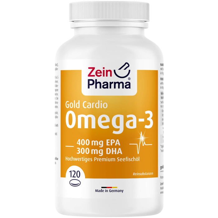 ZeinPharma Gold Cardio Omega-3 Kapseln, 120 St. Kapseln