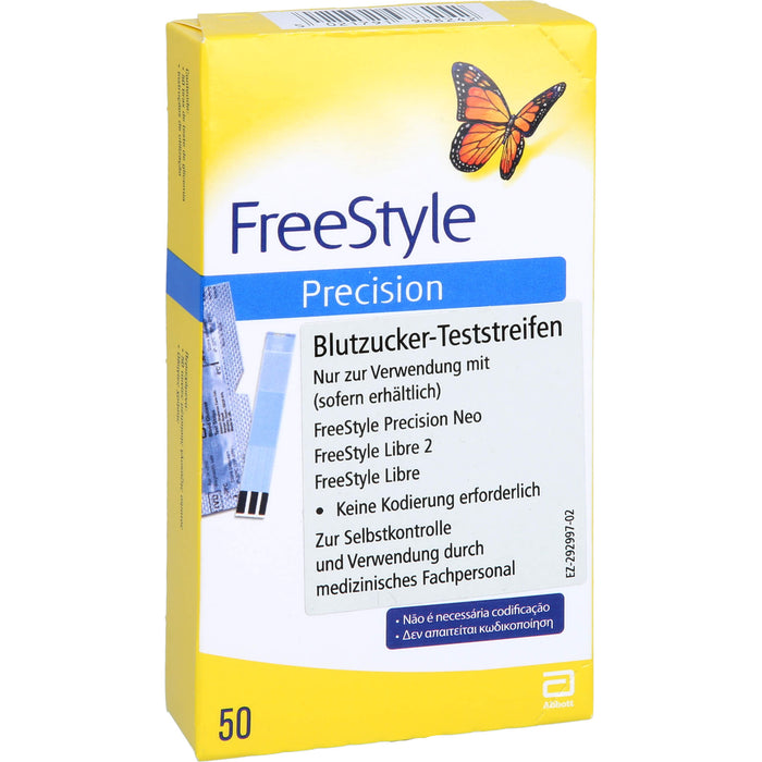 Freestyle Precision Blutzucker Teststreifen, 50 St. Teststreifen