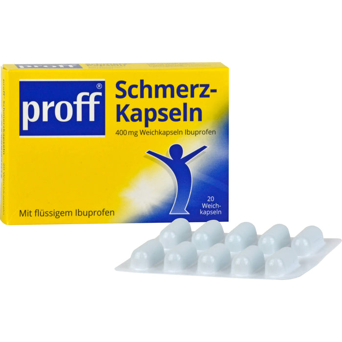 proff Schmerzkapseln 400 mg Weichkapseln bei leichten bis mäßig starken Schmerzen, 20 pc Capsules