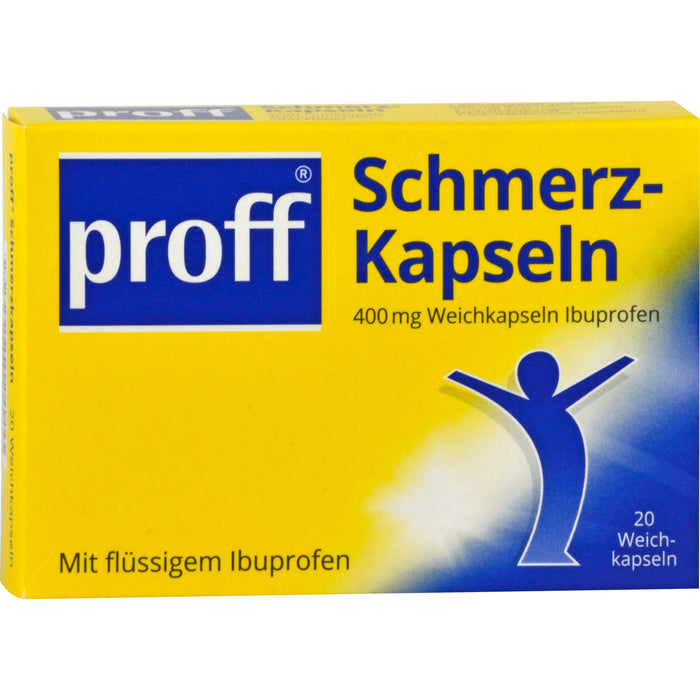 proff Schmerzkapseln 400 mg Weichkapseln bei leichten bis mäßig starken Schmerzen, 20 St. Kapseln