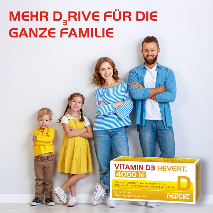 Vitamin D3 Hevert 4000 IE Tabletten, 60 St. Tabletten