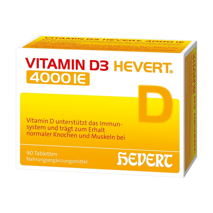 Vitamin D3 HEVERT 4000 IE Tabletten, 90 St. Tabletten