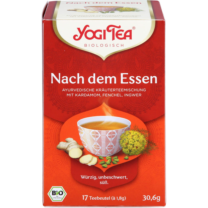 YOGI TEA Nach dem Essen ayurvedische Kräuterteemischung, 17 St. Filterbeutel