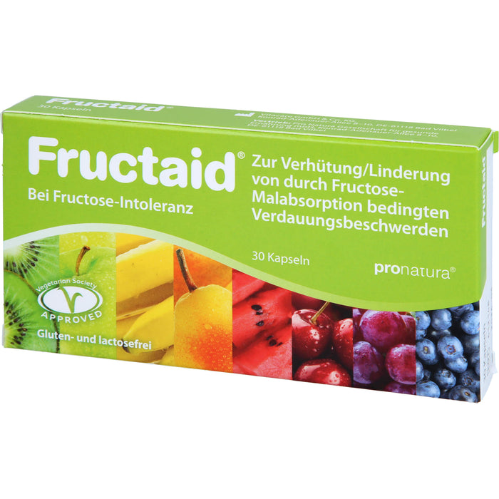 Fructaid Kapseln bei Fructose-Intoleranz, 30 pcs. Capsules