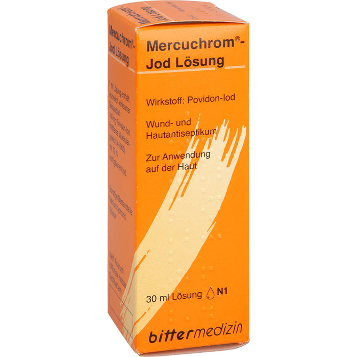 Mercuchrom Jod Lösung Wund- und Hautantiseptikum, 30 ml Lösung