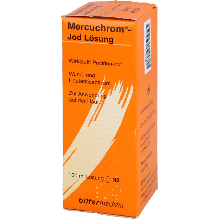 Mercuchrom-Jod Lösung, 100 mg/ml, 100 ml Lösung