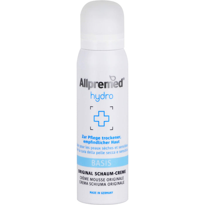 Allpremed hydro Basispflege Lipid-Schaum-Creme für trockene und empfindliche Haut, 100 ml Foam