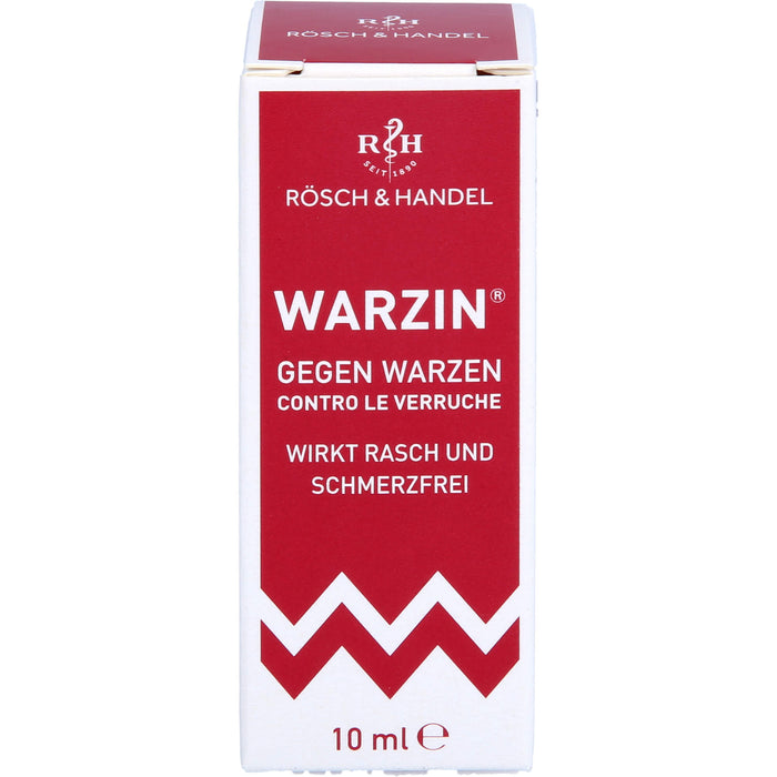 RÖSCH & HANDEL Warzin Tinktur gegen Warzen, 10 ml Lösung