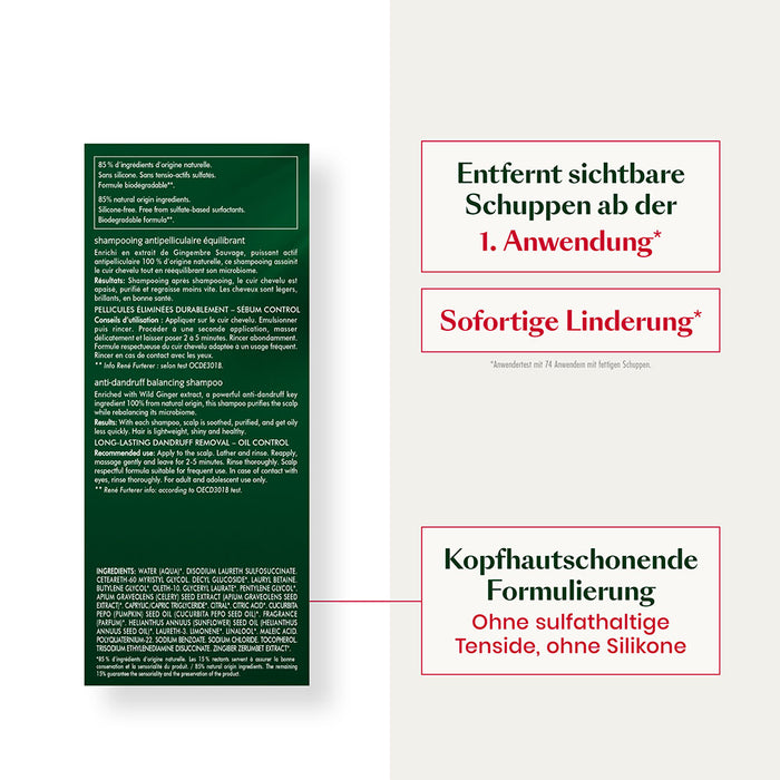 René Furterer NEOPUR Ausgleichendes Anti-Schuppen Shampoo für fettige Schuppen & Kopfhaut - bei Schuppen, 150 ml Shampoo