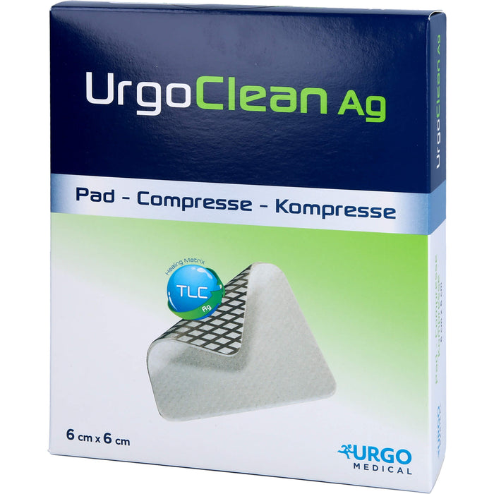 UrgoClean Ag Kompressen 6 x 6 cm, 10 pc Pansements