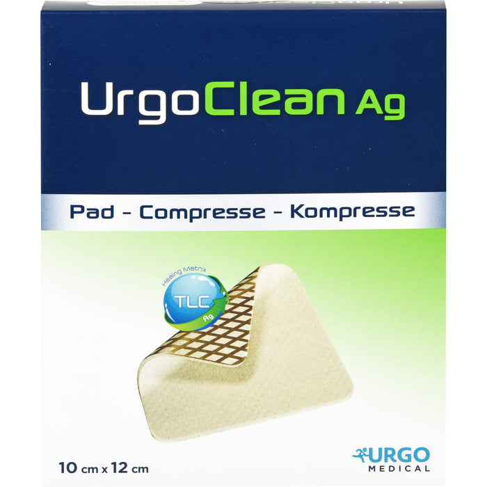 UrgoClean Ag 10 cm x 12 cm Kompresse, 10 pc Compresses