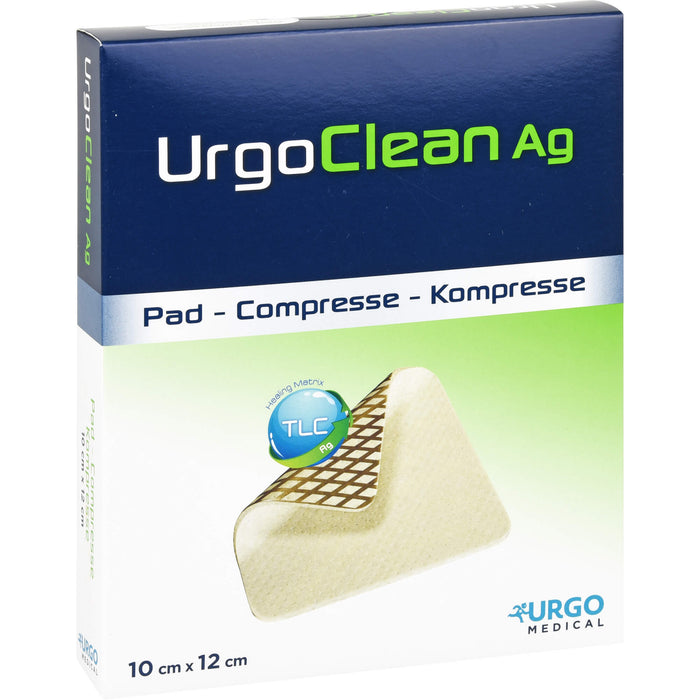 UrgoClean Ag 10 cm x 12 cm Kompresse, 10 pc Compresses