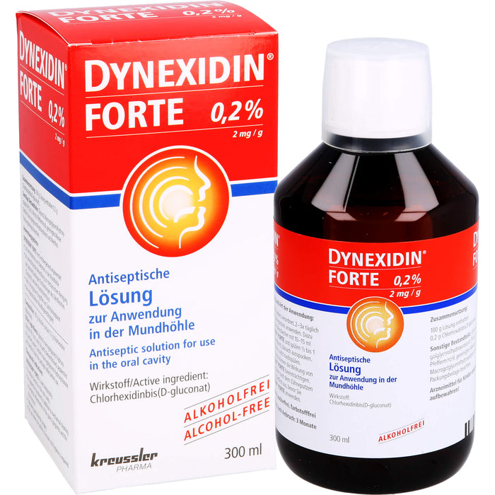 Dynexidin forte 0.2% antiseptische Lösung, 300 ml Lösung