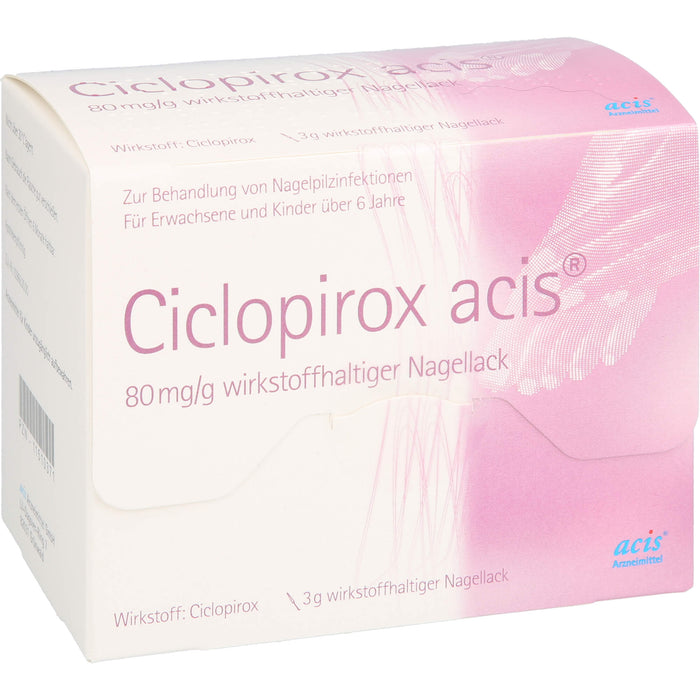 Ciclopirox acis 80 mg/g wirkstoffhaltiger Nagellack, 3 g NAW