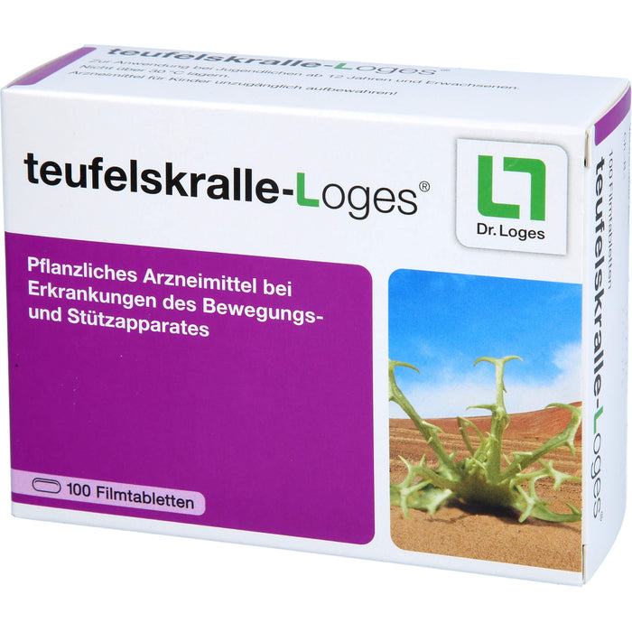 teufelskralle-Loges Tabletten bei Erkankungen des Bewegungs- und Stützapparates, 100 pc Tablettes