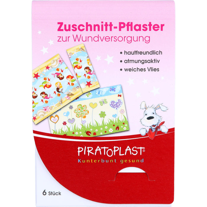 PIRATOPLAST Pflaster zum Zuschneiden für Mädchen, 6 St. Pflaster