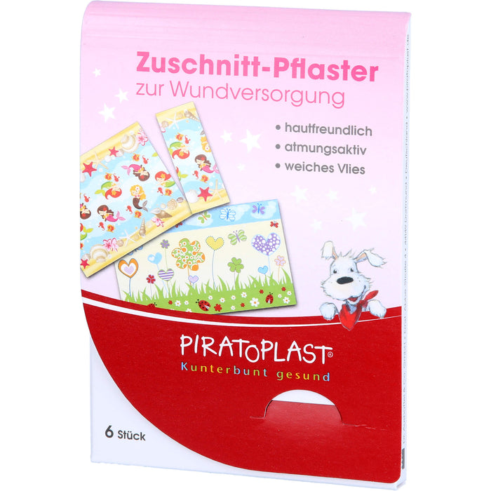 PIRATOPLAST Pflaster zum Zuschneiden für Mädchen, 6 pc Pansement