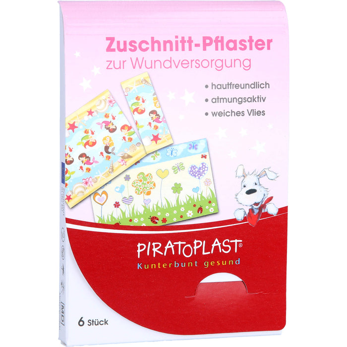 PIRATOPLAST Pflaster zum Zuschneiden für Mädchen, 6 St. Pflaster