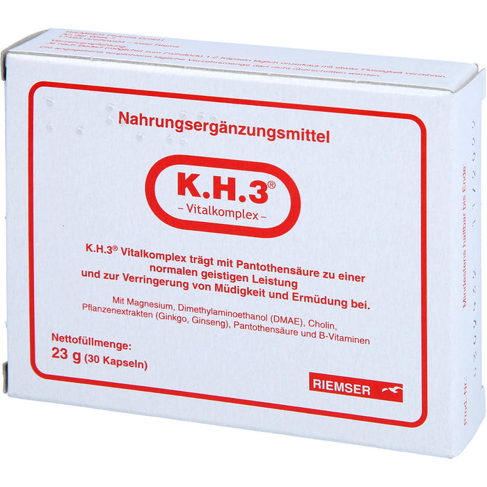 K.H.3 Vitalkomplex Kapseln, 30 pcs. Capsules