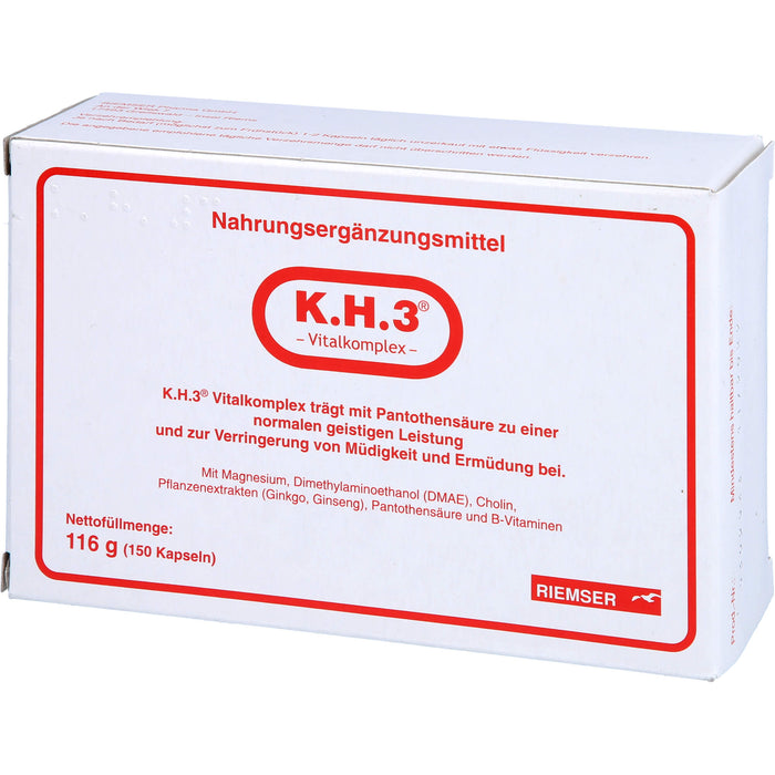 K.H.3 Vitalkomplex Kapseln, 150 pcs. Capsules