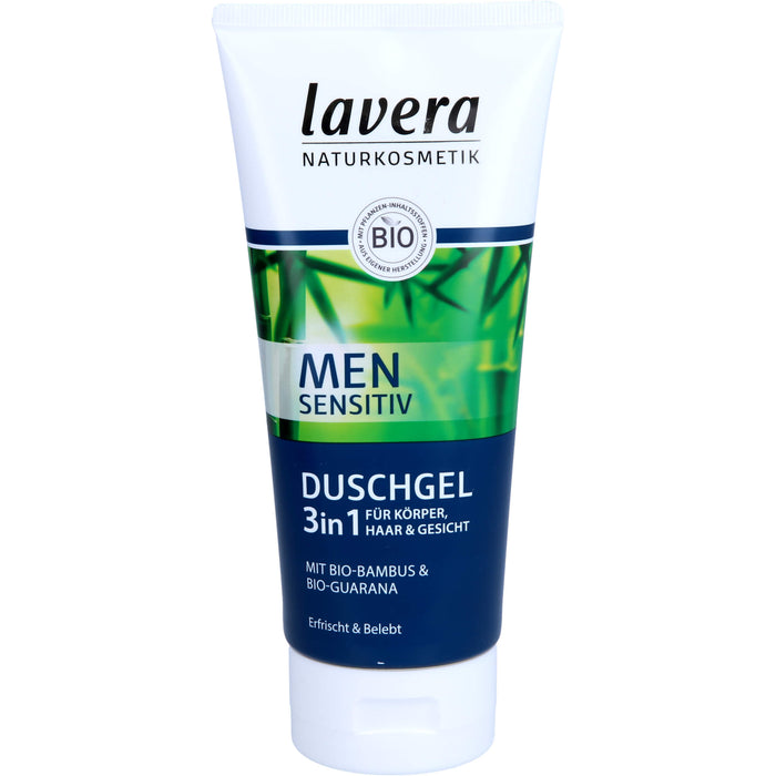 Lavera Men Duschgel 3 in 1 für Körper, Haar und Gesicht, 200 ml Gel douche