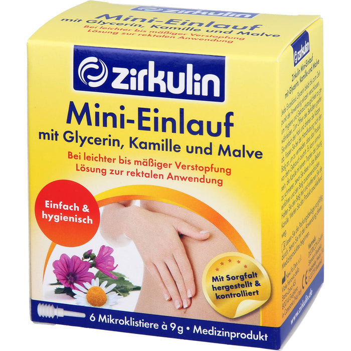 Zirkulin Mini-Einlauf mit Glyzerin, 9 pc Lavements