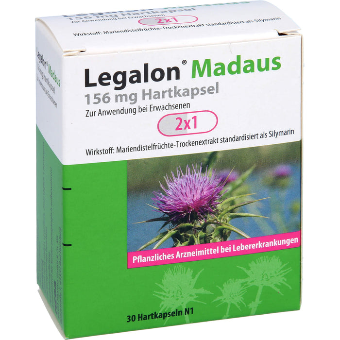 Legalon Madaus 156 mg, Hartkapseln, 30 St HKP