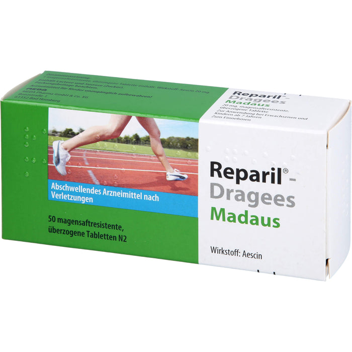 Reparil-Dragees Madaus 20 mg, magensaftresistente, überzogene Tablette, 50 St TMR